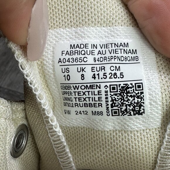 Converse Move Hi Women's size 10 Khaki Hightop Canvas Shoes - Picture 7 of 7